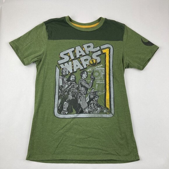 Fifth Sun Tshirt Mens Small Green Star Wars Rouge One Short Sleeve - Picture 1 of 8